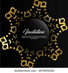 Wedding card with creative design and elegant style