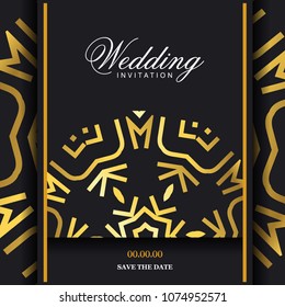 Wedding card with creative design and elegant style