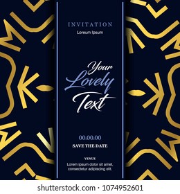 Wedding card with creative design and elegant style