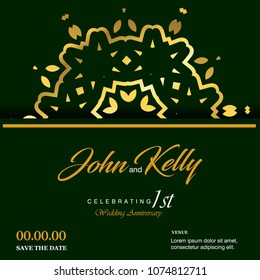 Wedding card with creative design and elegent style 