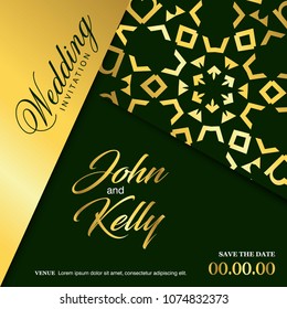 Wedding card with creative design and elegent style