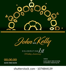 Wedding card with creative design and elegent style