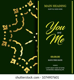 Wedding card with creative design and elegent style