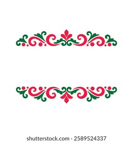 Wedding card decorative frame vector element.