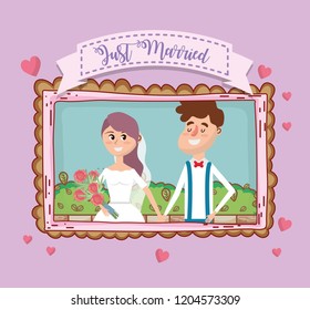 wedding card design cartoon