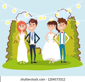 wedding card design cartoon