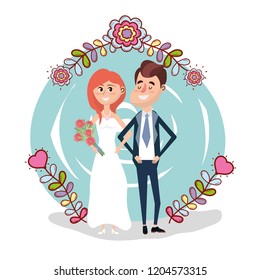 wedding card design cartoon