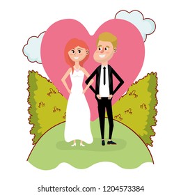 Wedding Card Design Cartoon Stock Vector (Royalty Free) 1204573384