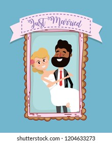 wedding card design cartoon
