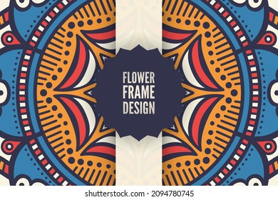 Wedding card design with mandala