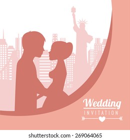 wedding card design, vector illustration eps10 graphic 
