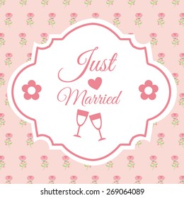 wedding card design, vector illustration eps10 graphic