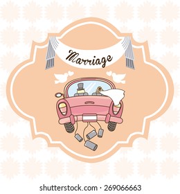 wedding card design, vector illustration eps10 graphic 