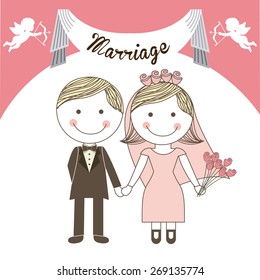 wedding card design, vector illustration eps10 graphic