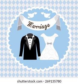 wedding card design, vector illustration eps10 graphic