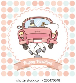 wedding card design, vector illustration eps10 graphic 