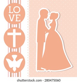 wedding card design, vector illustration eps10 graphic 