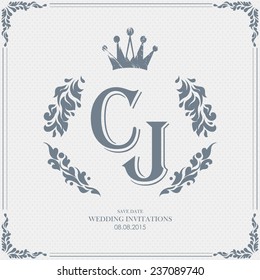 Wedding card flat. cards newlyweds named