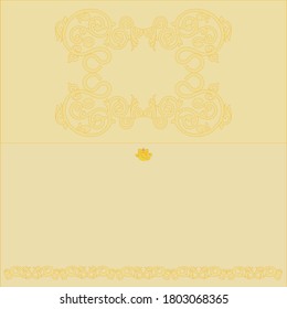 wedding card greeting card christmas card auspicious occasion light color background yellow color design 
