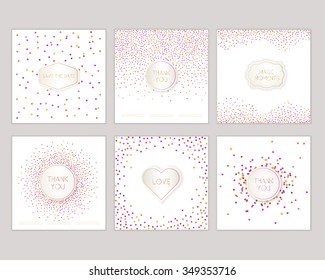 Wedding card
hand drawn vector card collection, card template for invitation, greeting, party, wedding, save date, Christmas. Logo collection and identity elements. Love, thank you