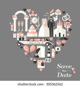 Wedding card invitation.