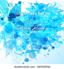 Wedding card or invitation with abstract  background. Elegant greeting postcard. Valentine anniversary 