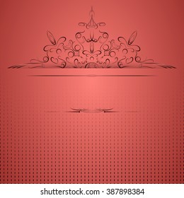 Wedding card or invitation with abstract background