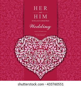 Wedding card, invitation card, or card with abstract background. Islam, Arabic, Indian, Dubai.