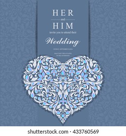 Wedding card, invitation card, or card with abstract background. Islam, Arabic, Indian, Dubai.