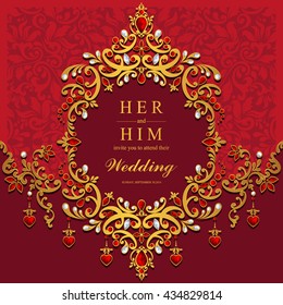 Hochzeitskarte, Einladungskarte oder Karte mit abstraktem Hintergrund. Islam, Arabisch, Inder, Dubai.