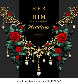Wedding card, invitation card, or card with abstract background. Islam, Arabic, Indian, Dubai.