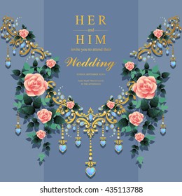 Wedding card, invitation card, or card with abstract background. Islam, Arabic, Indian, Dubai.