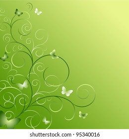 Wedding card or invitation with abstract background. Greeting card in grunge or retro style.