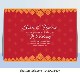 Wedding card, invitation card, or card with abstract background.Template frame. Perfect cards for any other kind of design, birthday and other holiday, medallion, indian, arabic,dubai.