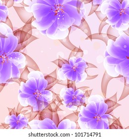 Wedding card or invitation with abstract floral background. Greeting card in grunge or retro style. Elegance pattern with flowers roses, floral illustration in vintage style Valentine