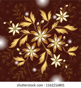 

Wedding card or invitation with abstract floral background.

