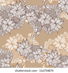 Wedding card or invitation with abstract floral background. Greeting postcard in grunge or retro vector Elegance pattern with flowers roses floral illustration vintage style Valentine anniversary