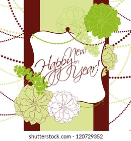 Wedding card or invitation with abstract floral background. Greeting postcard in grunge or retro vector Elegance pattern with flowers roses floral illustration vintage style Valentine anniversary
