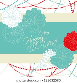 Wedding card or invitation with abstract floral background. Greeting postcard in grunge or retro vector Elegance pattern with flowers roses floral illustration vintage style Valentine anniversary