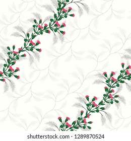 
Wedding card or invitation with abstract floral background.

