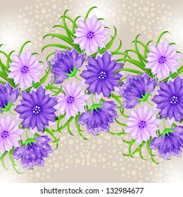  Wedding card or invitation with abstract floral background.