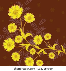 
Wedding card or invitation with abstract floral background.


