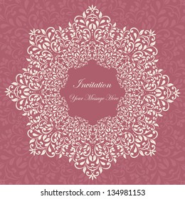 Wedding card or invitation with abstract floral background. eps10