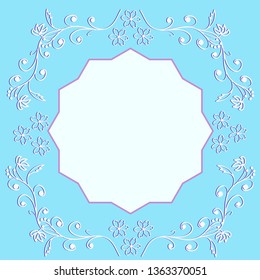 

Wedding card or invitation with abstract floral background.


