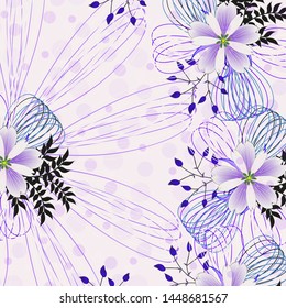 

Wedding card or invitation with abstract floral background.

