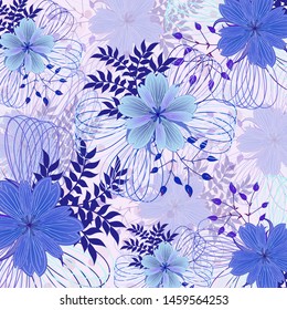 
Wedding card or invitation with abstract floral background.
