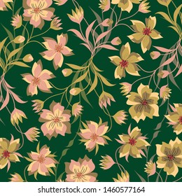 
Wedding card or invitation with abstract floral background.

