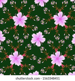 Wedding card or invitation with abstract floral background.