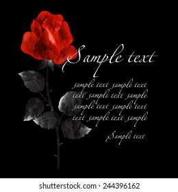 Wedding card or invitation with abstract floral background. Elegance pattern with flowers. Abstract greeting card. Greeting card in grunge or retro style.