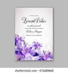 Wedding card invitation and